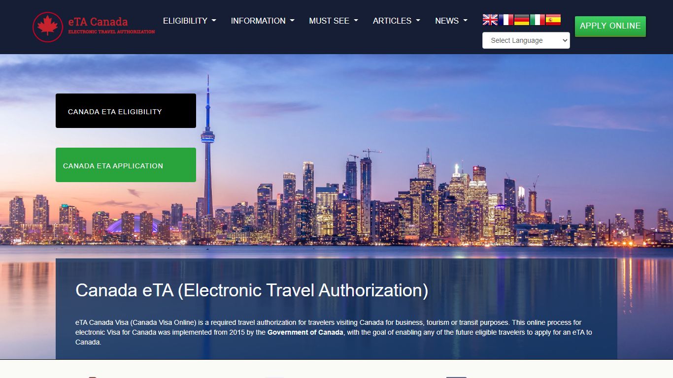 Apply Canada Visa | Canada Visa Online | Canada Tourist Visa ...